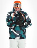 Vignette Rehall, Buck-R veste de ski hommes Camo teal green noir, vert 