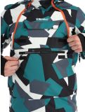 Vignette Rehall, Buck-R veste de ski hommes Camo teal green noir, vert 