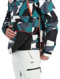 Vignette Rehall, Buck-R veste de ski hommes Camo teal green noir, vert 