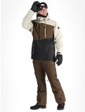 Vignette Rehall, Canlaon-R veste de ski hommes Gravel Stone beige, brun, noir 