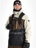 Vignette Rehall, Canlaon-R veste de ski hommes Gravel Stone beige, brun, noir 