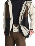 Vignette Rehall, Canlaon-R veste de ski hommes Gravel Stone beige, brun, noir 