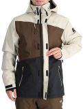 Vignette Rehall, Canlaon-R veste de ski hommes Gravel Stone beige, brun, noir 