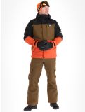 Vignette Rehall, Carls-R veste de ski hommes Rust bleu, brun, orange 