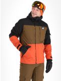 Vignette Rehall, Carls-R veste de ski hommes Rust bleu, brun, orange 