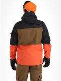 Vignette Rehall, Carls-R veste de ski hommes Rust bleu, brun, orange 