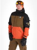 Vignette Rehall, Carls-R veste de ski hommes Rust bleu, brun, orange 