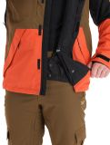 Vignette Rehall, Carls-R veste de ski hommes Rust bleu, brun, orange 