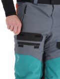 Vignette Rehall, Carlton-R pantalon de ski hommes Teal green bleu, gris 