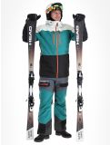 Vignette Rehall, Cropp-R veste de ski hommes Teal green blanc, bleu, noir 