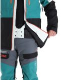 Vignette Rehall, Cropp-R veste de ski hommes Teal green blanc, bleu, noir 