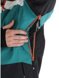 Vignette Rehall, Cropp-R veste de ski hommes Teal green blanc, bleu, noir 