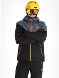 Vignette Rehall, Dick-R veste de ski hommes Gunmetal gris, noir 