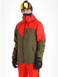 Vignette Rehall, Dick-R veste de ski hommes Olive rouge, vert 