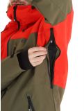 Vignette Rehall, Dick-R veste de ski hommes Olive rouge, vert 