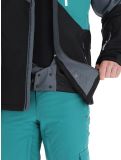 Vignette Rehall, Dick-R veste de ski hommes Teal green bleu, gris, noir 