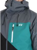 Vignette Rehall, Dick-R veste de ski hommes Teal green bleu, gris, noir 