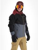 Vignette Rehall, Drago-R veste de ski hommes Oxblood gris, noir, rouge 