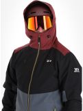 Vignette Rehall, Drago-R veste de ski hommes Oxblood gris, noir, rouge 