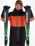 Vignette Rehall, Geri-R veste de ski hommes Rust brun, noir 