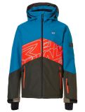 Vignette Rehall, Jonny-R veste de ski enfants Petrol gris, rouge, vert 