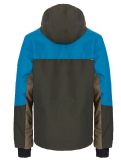 Vignette Rehall, Jonny-R veste de ski enfants Petrol gris, rouge, vert 