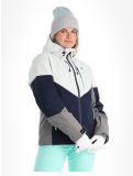 Vignette Rehall, Lou-R veste de ski femmes Light Grey bleu, gris 