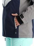 Vignette Rehall, Lou-R veste de ski femmes Light Grey bleu, gris 