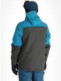 Vignette Rehall, Mayon-R veste de ski hommes Petrol gris, vert 