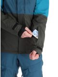 Vignette Rehall, Mayon-R veste de ski hommes Petrol gris, vert 