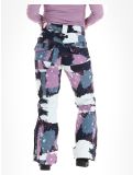 Vignette Rehall, Nori-R pantalon de ski femmes Camo Abstract Lavender multicolore, violet 