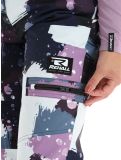 Vignette Rehall, Nori-R pantalon de ski femmes Camo Abstract Lavender multicolore, violet 