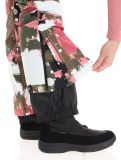 Vignette Rehall, Nori-R pantalon de ski femmes Camo Abstract Rose multicolore, rose 