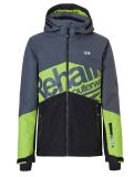 Vignette Rehall, Reed-R-Jr. veste de ski enfants Gunmetal gris, vert 