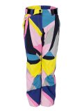 Vignette Rehall, Romana-R pantalon de ski enfants Abstract - Blazing Yellow-Lilac multicolore 