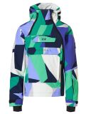 Vignette Rehall, Taylor-R veste de ski enfants Abstract - Jacaranda-Spring multicolore 