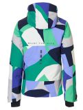 Vignette Rehall, Taylor-R veste de ski enfants Abstract - Jacaranda-Spring multicolore 