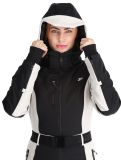 Vignette Rehall, Teddie-R combinaison de ski femmes Moonbeam beige, noir 