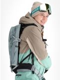 Vignette Rehall, Tyger-R combinaison de ski femmes Feldspar beige, vert 