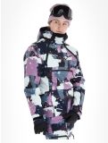 Vignette Rehall, Vie-R veste de ski femmes Camo Abstract Lavender multicolore, violet 