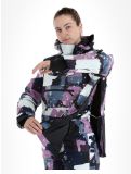 Vignette Rehall, Vie-R veste de ski femmes Camo Abstract Lavender multicolore, violet 