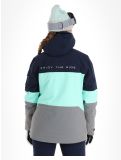 Vignette Rehall, Vie-R veste de ski femmes Navy bleu, gris 