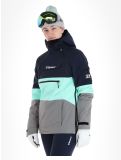 Vignette Rehall, Vie-R veste de ski femmes Navy bleu, gris 