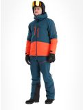 Vignette Rock Experience, Fanatic veste de ski hommes Reflecting Pond / Cherry Tomato bleu, rouge 