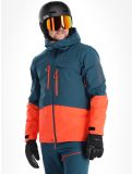 Vignette Rock Experience, Fanatic veste de ski hommes Reflecting Pond / Cherry Tomato bleu, rouge 