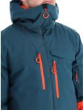 Vignette Rock Experience, Fanatic veste de ski hommes Reflecting Pond / Cherry Tomato bleu, rouge 