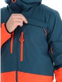 Vignette Rock Experience, Fanatic veste de ski hommes Reflecting Pond / Cherry Tomato bleu, rouge 