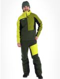 Vignette Rock Experience, Inuit Tech veste de ski softshell hommes Kombu Green / Sulphur / Cardam Seed gris, vert 