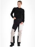 Vignette Rock Experience, Inuit Tech pantalon de ski en softshell femmes Caviar / Chateau Gray / Marshmallow blanc, gris, noir 