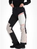 Vignette Rock Experience, Inuit Tech pantalon de ski en softshell femmes Caviar / Chateau Gray / Marshmallow blanc, gris, noir 